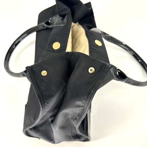 Tory Burch Patent Nylon Tote Black One Size - Picture 8 of 8